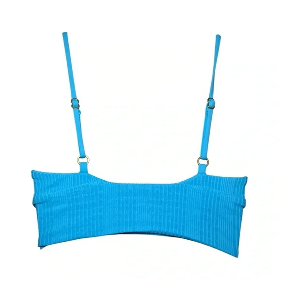 L*Space NWT NEW Blue Winnie Bikini Top Size M - Picture 4 of 5